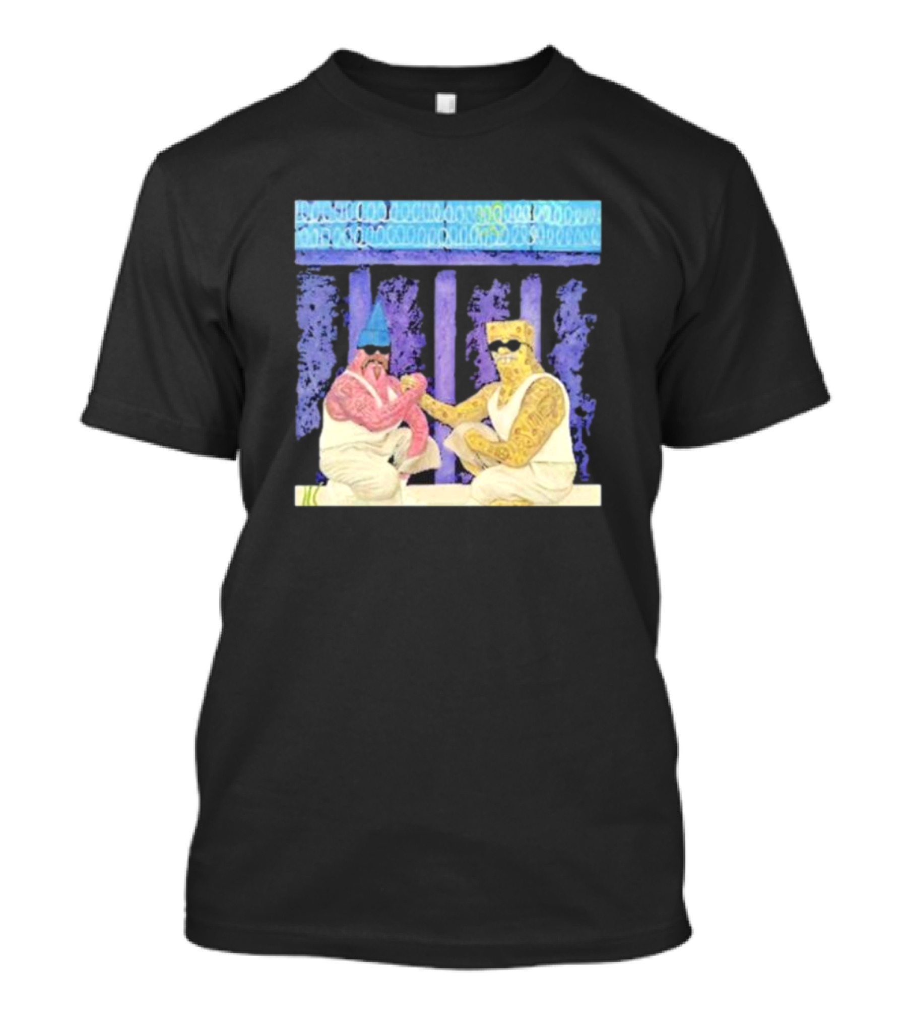 Mi Riqueza Ariel Camacho Greek Style Illustrative Scene T-Shirt