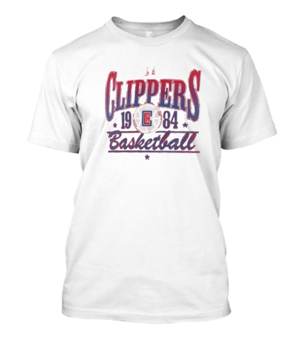 LA Clippers Basketball 1984 Retro Style Fanatics Give And Go Play T-Shirt