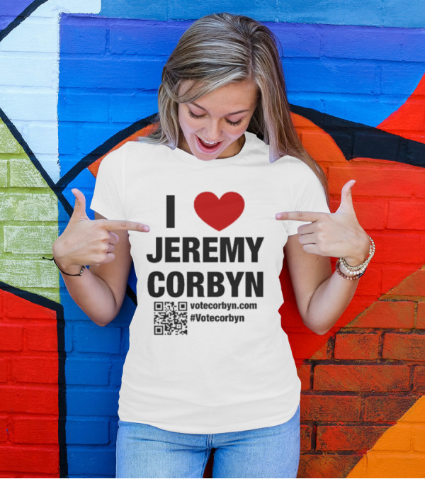 I Love Jeremy Corbyn VoteCorbyn.com #VoteCorbyn T-Shirt