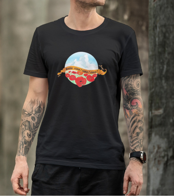 Bella Ciao Ciao Ciao Poppy Field T-Shirt