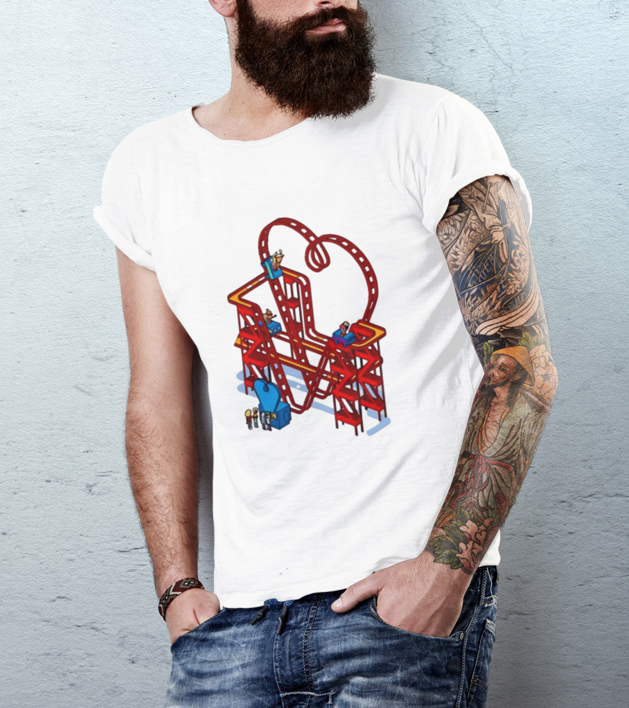 James Marriott Are We There Yet Roller Coaster Construction Fun Adventure T-Shirt