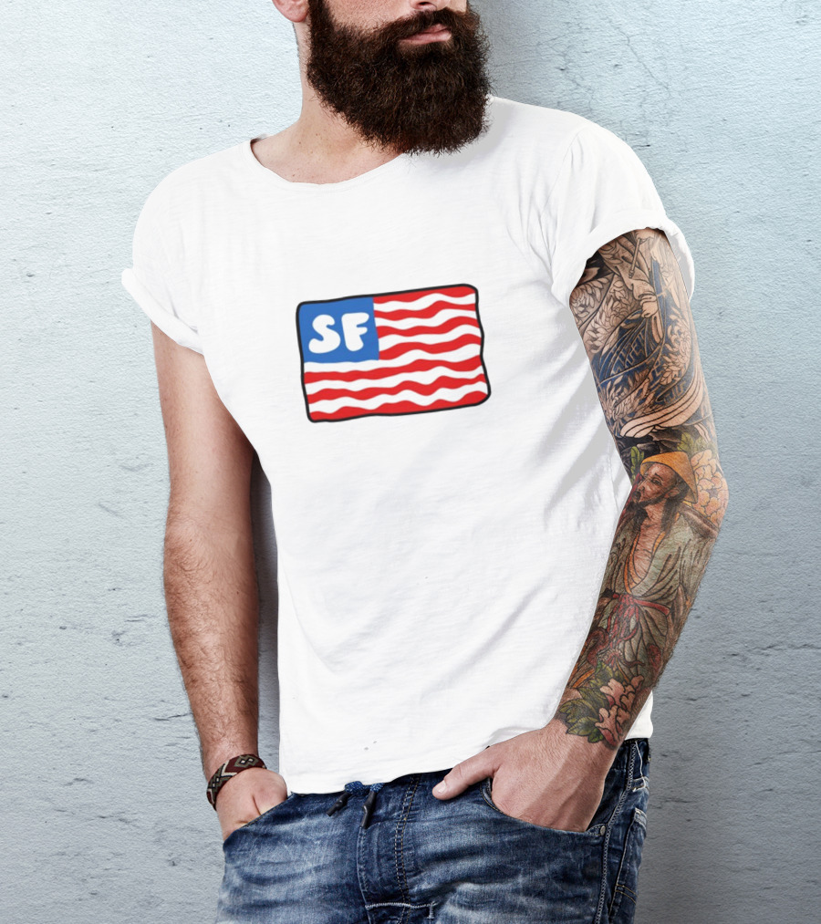 Starfit Americana SF Waves Flag T-Shirt