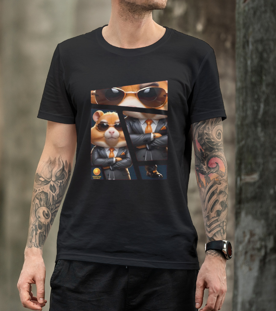 Hamster Combat Grandmaster Suit Sunglasses T-Shirt