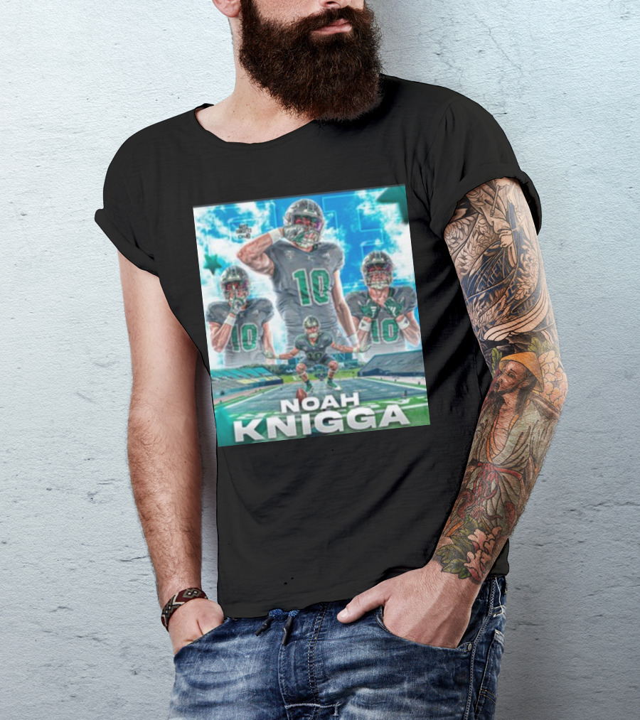 NOAH KNIGGA 10 Football Player On Field Performance Highlights T-Shirt