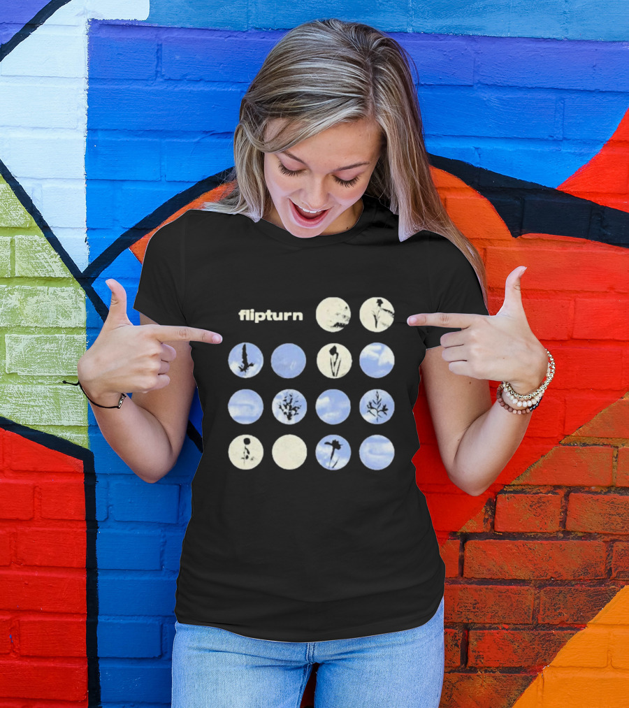 Flipturn Wildflower Sky Circles Botanical T-Shirt