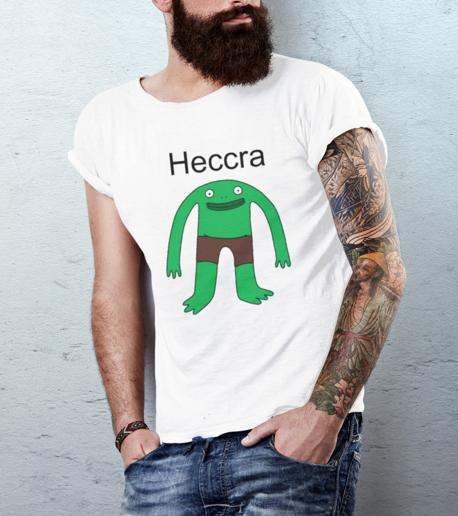 Heccra Mr. Frog Cartoon Character In Brown Shorts T-Shirt