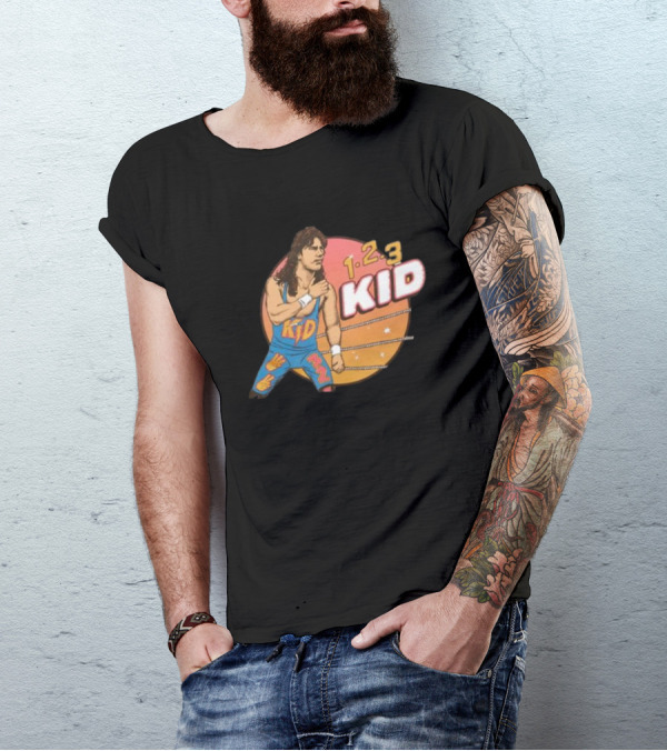1-2-3 Kid Wrestling Legend Retro Graphics T-Shirt