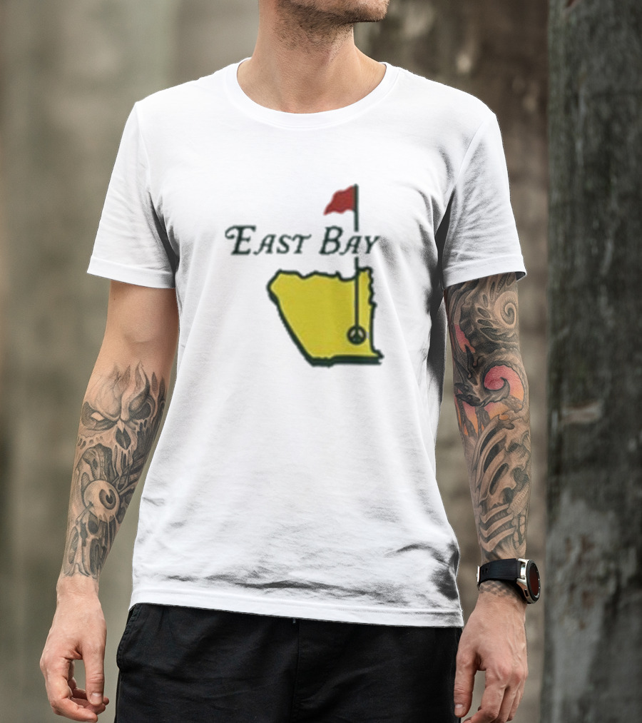 Oaklandish East Bay Golf Map With Flag Hole T-Shirt