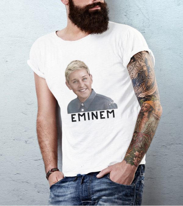 Eminem Ellen Degeneres Face Mashup T-Shirt