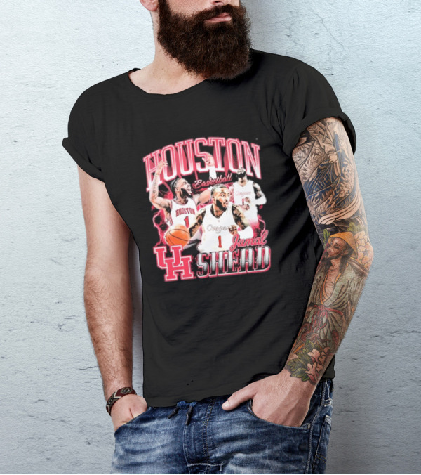 Jamal Shead Houston Cougars Basketball U H T-Shirt
