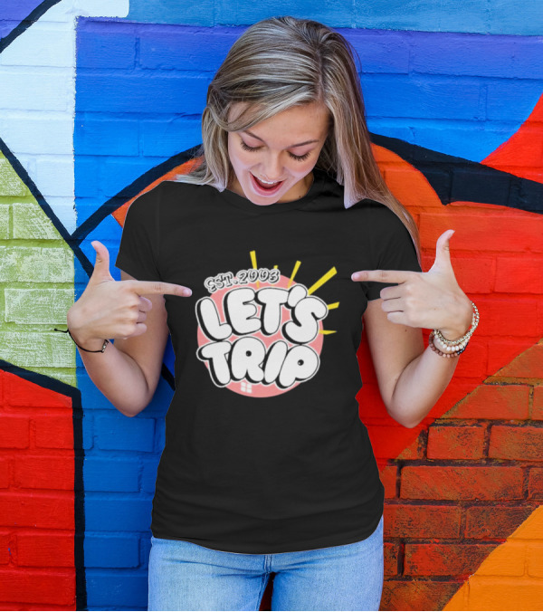 Let's Trip Bubble Est 2003 Sunburst T-Shirt