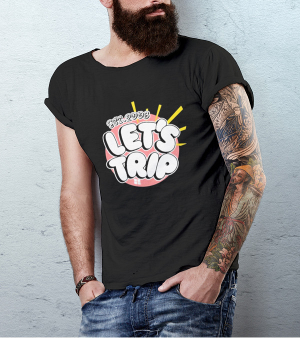 Let's Trip Bubble Est 2003 Sunburst T-Shirt