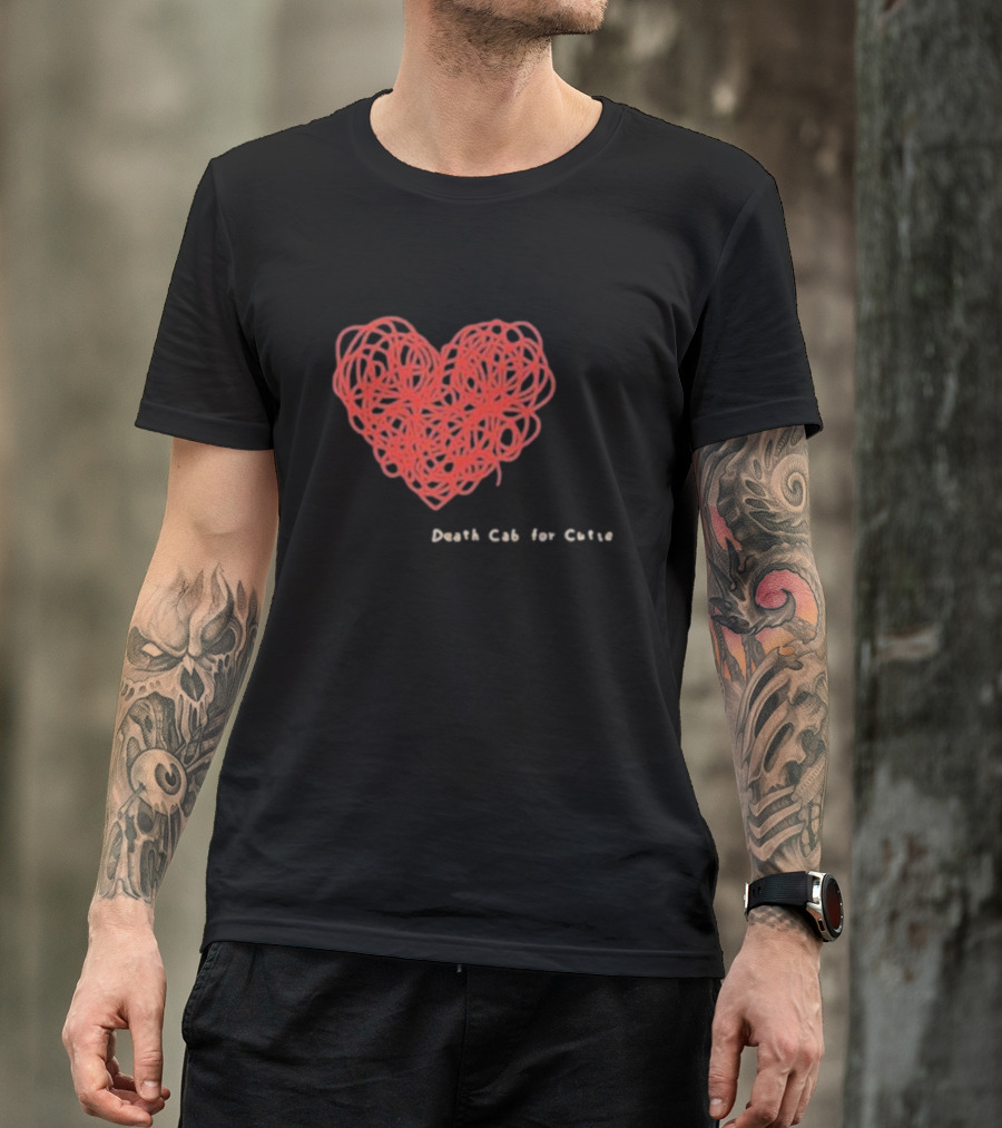 Death Cab For Cutie Heart Red Thread T-Shirt