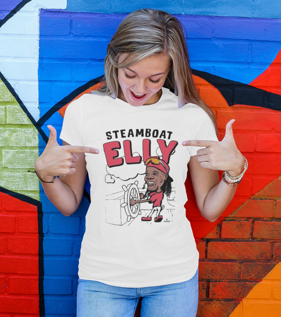 STEAMBOAT ELLY Elly De La Cruz Wheel Turner Cartoon T-Shirt