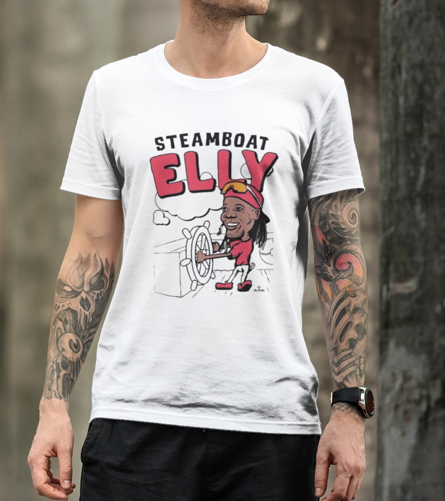STEAMBOAT ELLY Elly De La Cruz Wheel Turner Cartoon T-Shirt