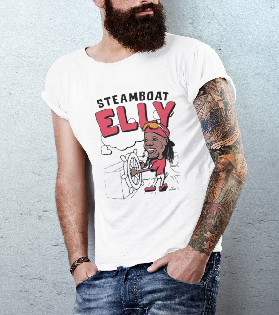 STEAMBOAT ELLY Elly De La Cruz Wheel Turner Cartoon T-Shirt