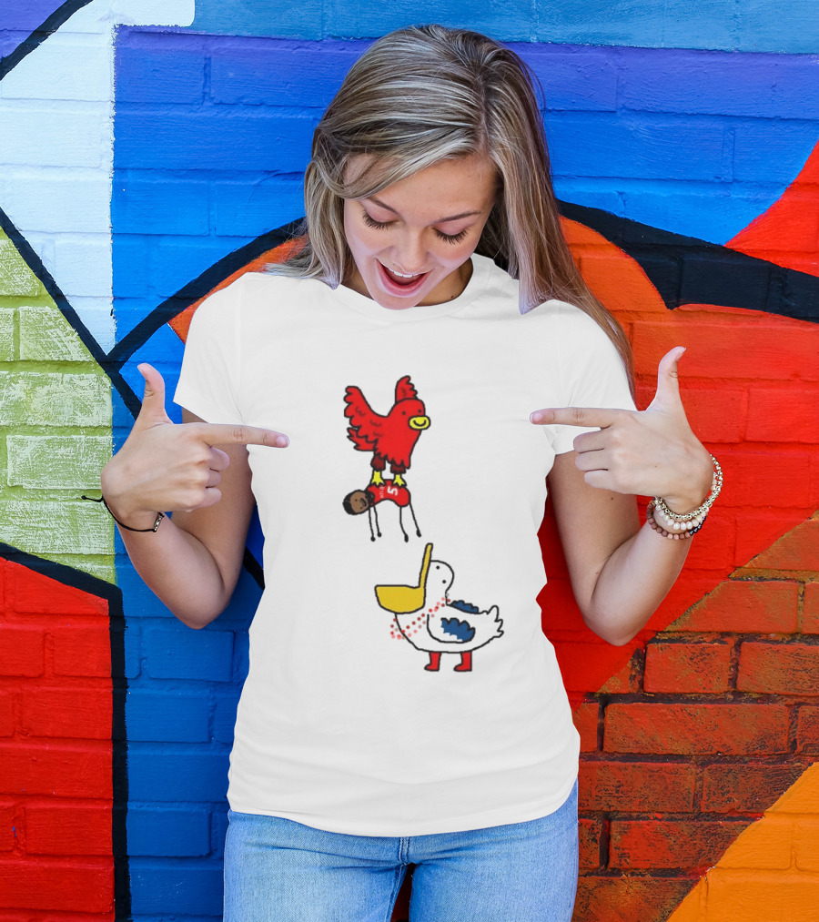 Hawks Trade Dejounte Murray To The Pelicans NBA Paint Bird Dunking Player T-Shirt