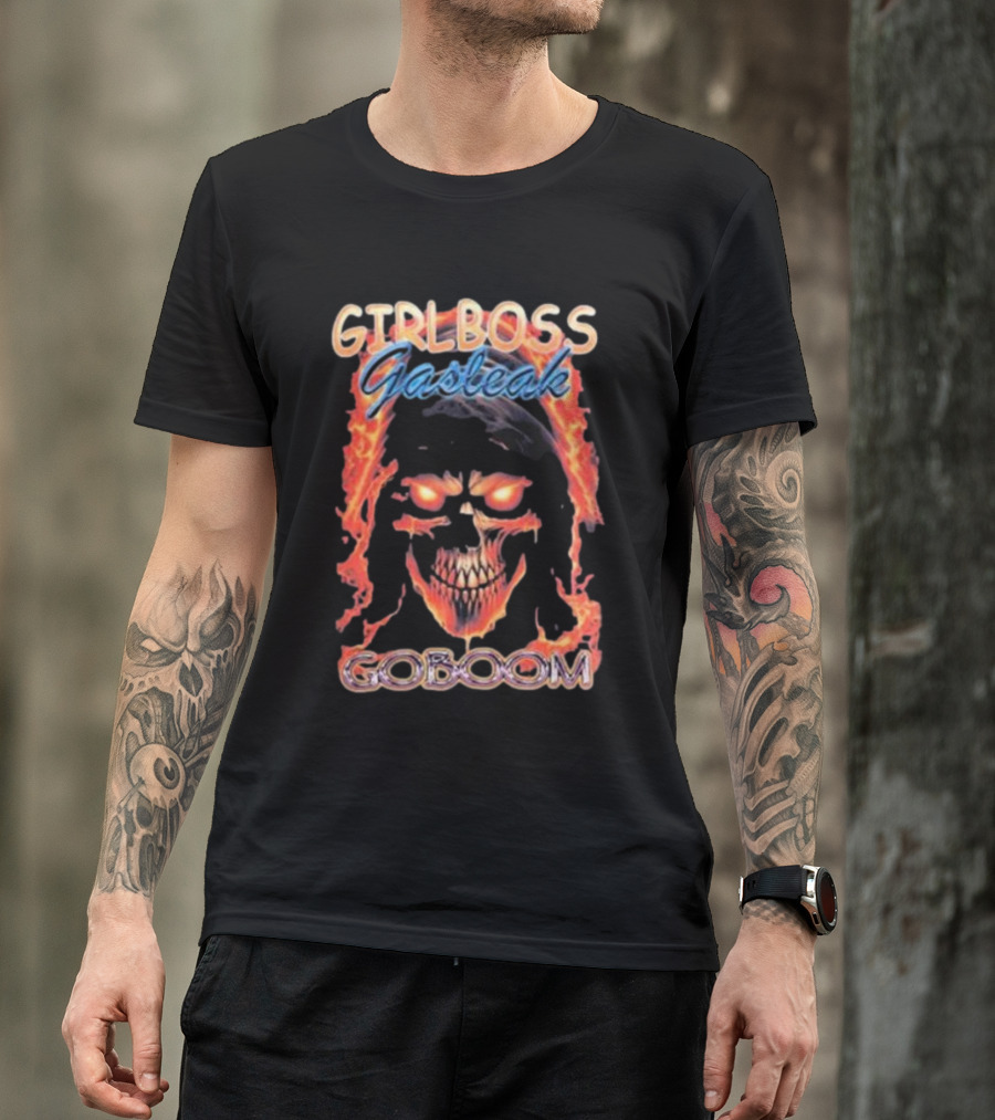 GIRLBOSS GASTEAK FIRE SKULL GOBOOM T-Shirt
