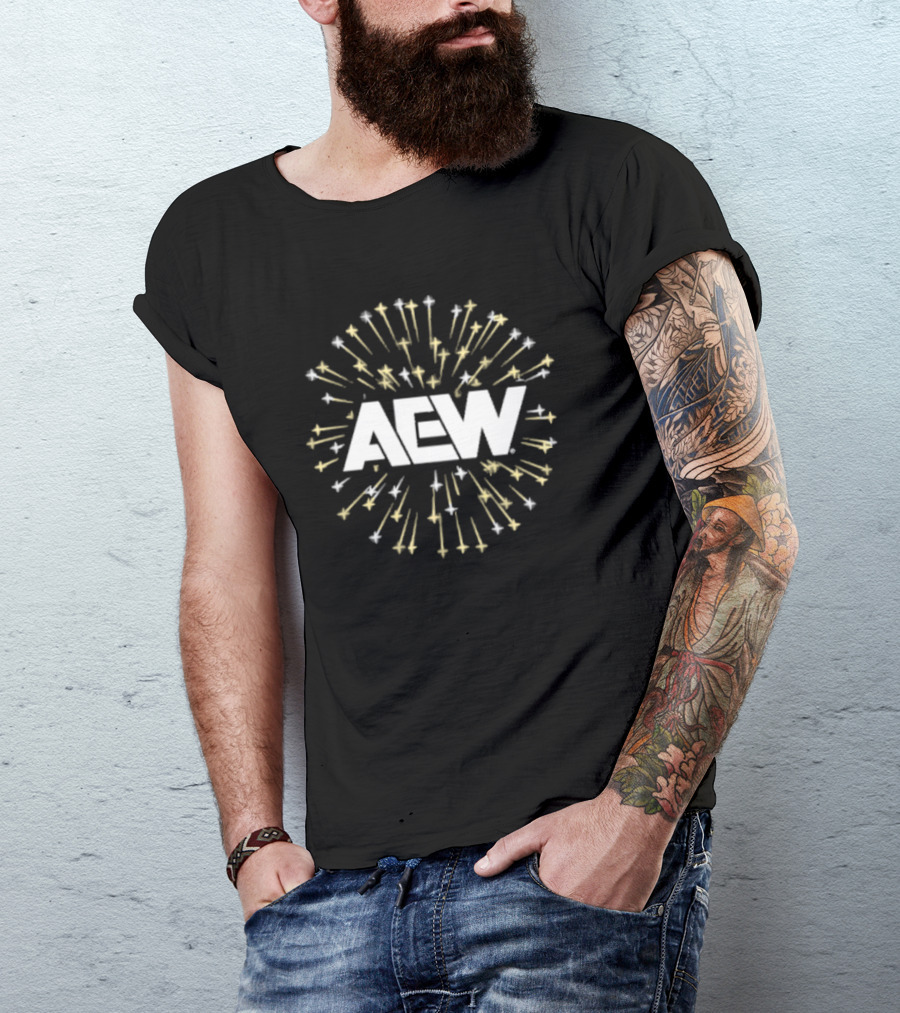 AEW Firework Burst T-Shirt