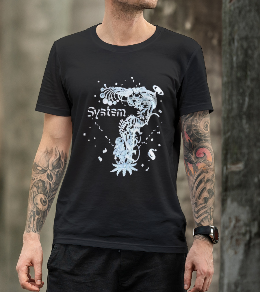 System 7 Unique Floral T-Shirt