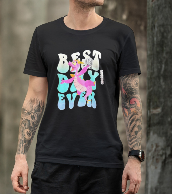 Best Day Ever Figment Dragon Epcot Spaceship Earth T-Shirt