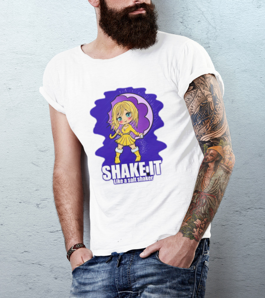 SHAKE IT Like A Salt Shaker Anime Girl T-Shirt