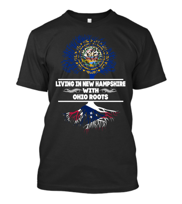 New Hampshire Living With Ohio Heritage Tree Imagery And State Symbols T-Shirt
