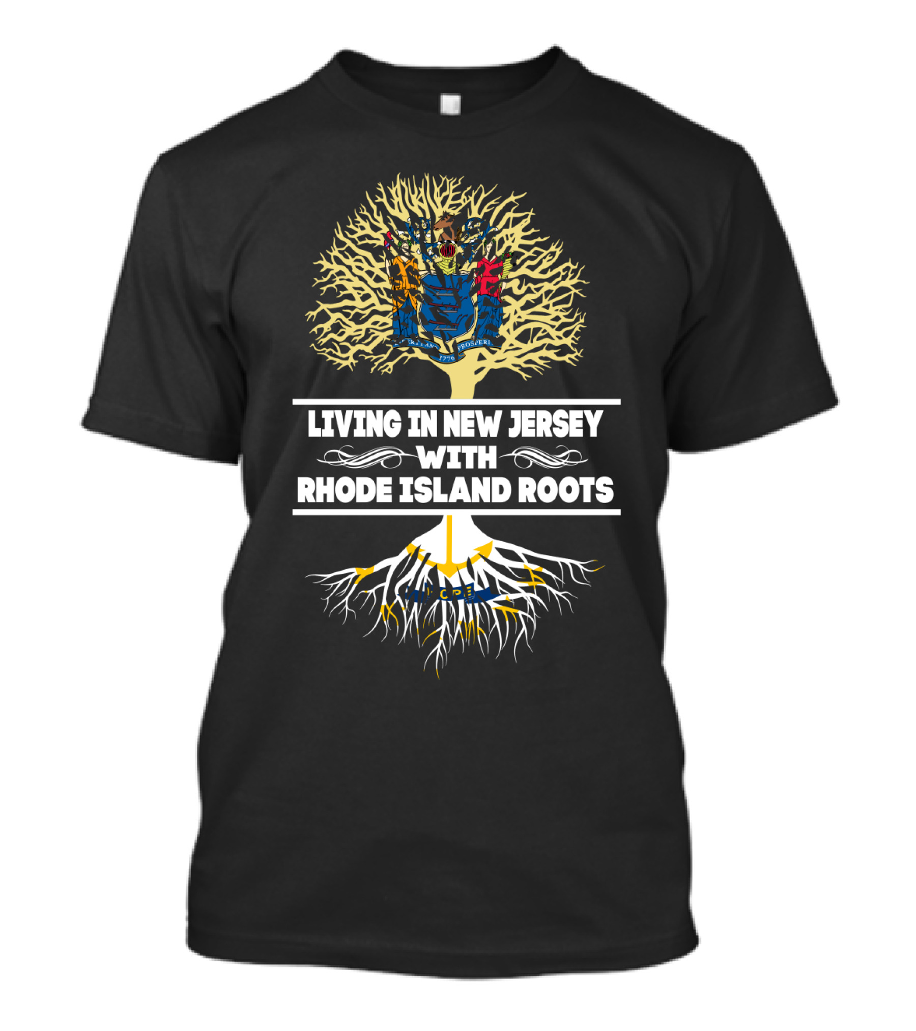 New Jersey Life Rhode Island Heritage Tree T-Shirt