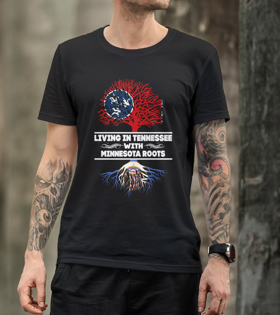 Tennessee Pride With Minnesota Heritage Tree T-Shirt