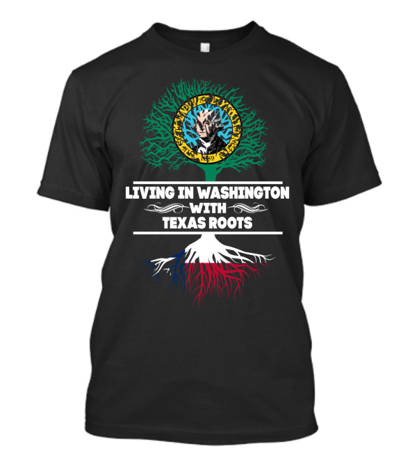 Living In Washington With Texas Roots Hulk Hogan NWO World Championship Wrestling T-Shirt
