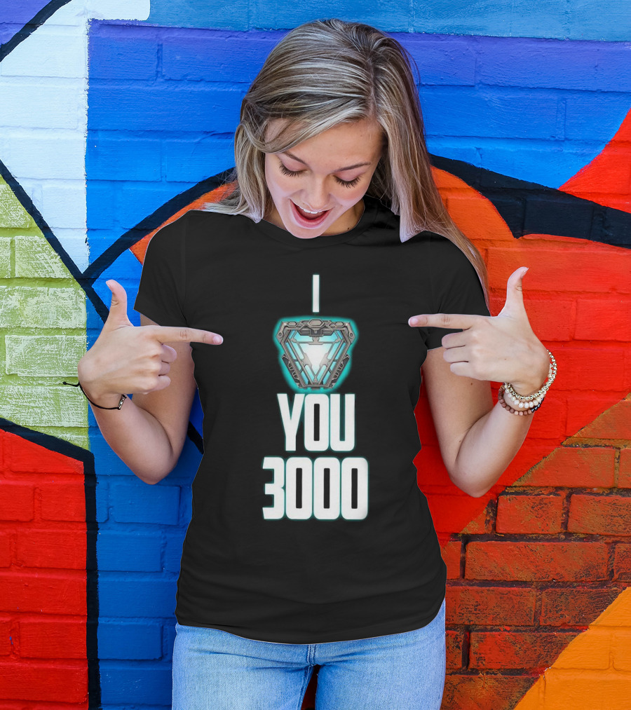 I Love You 3000 Ironman Arc Reactor T-Shirt