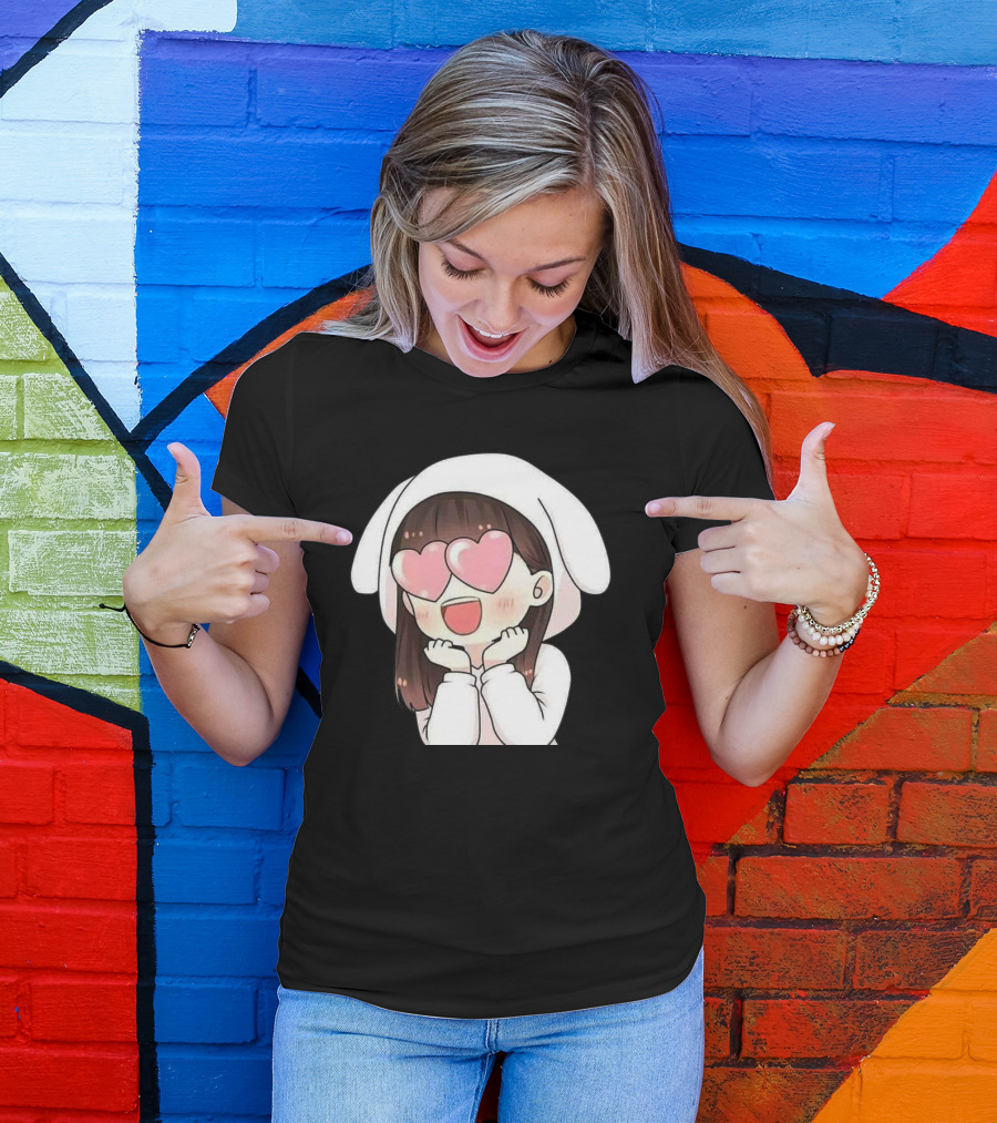 Chibi Totoro My Neighbor Totoro Slim Fit Mens Printed Sale Heart Eyes T-Shirt