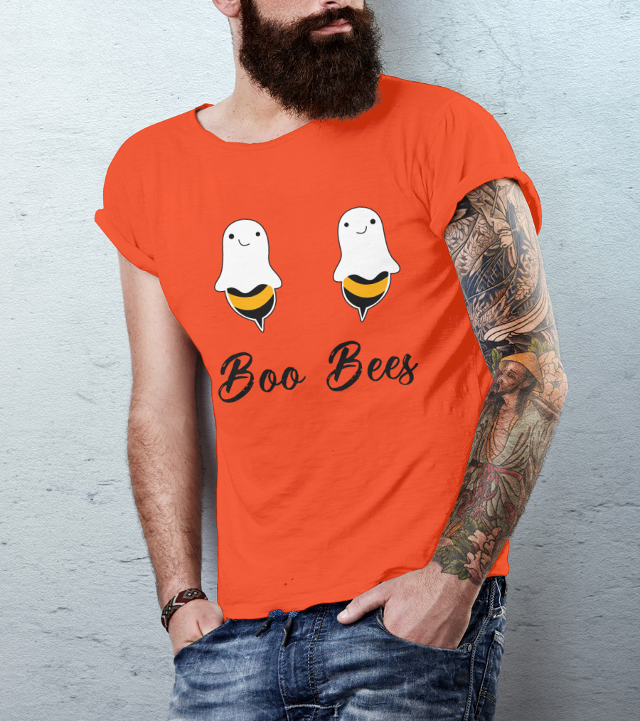 Boo Bees Funny Ghost Bee Pun Halloween T-Shirt