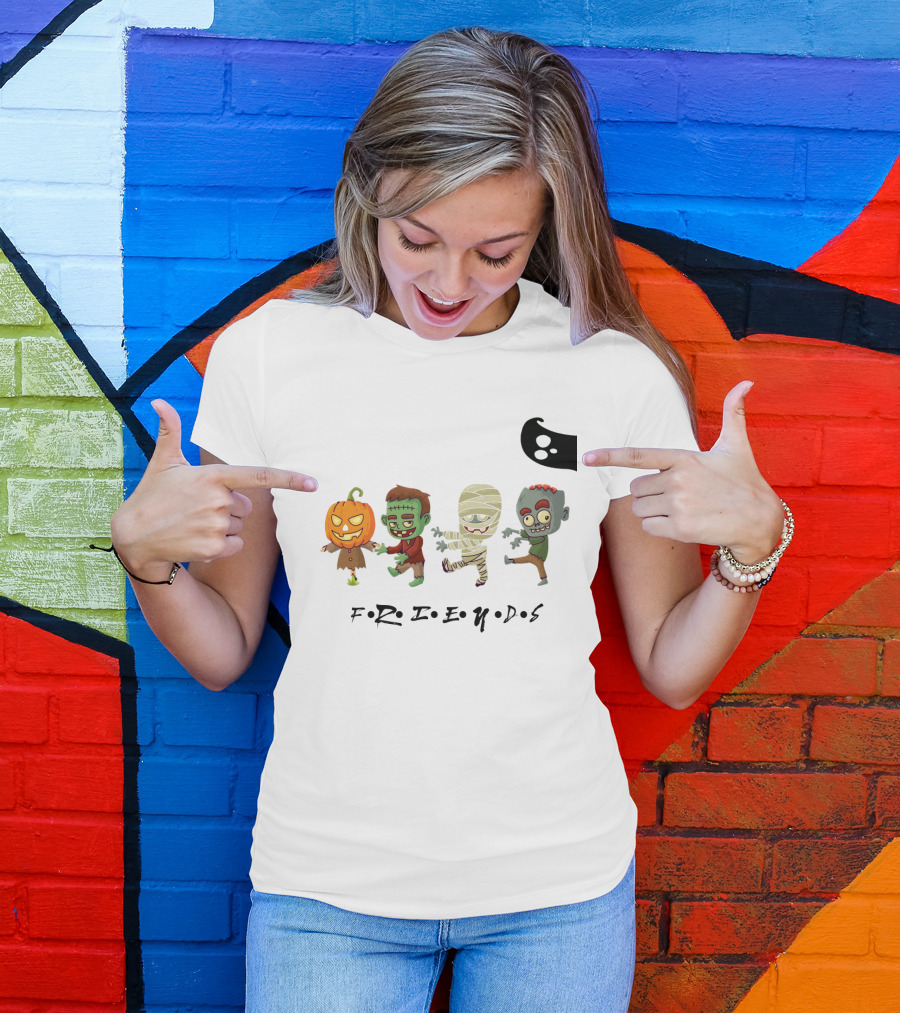 FRIENDS Horror Characters Abbey Road T-Shirt