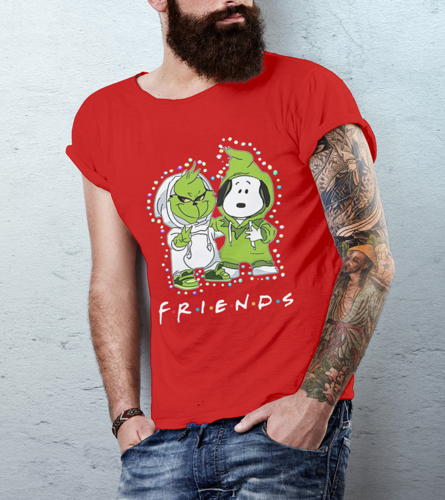 Baby Snoopy And Grinch Friends TV Show Hoodie Characters T-Shirt