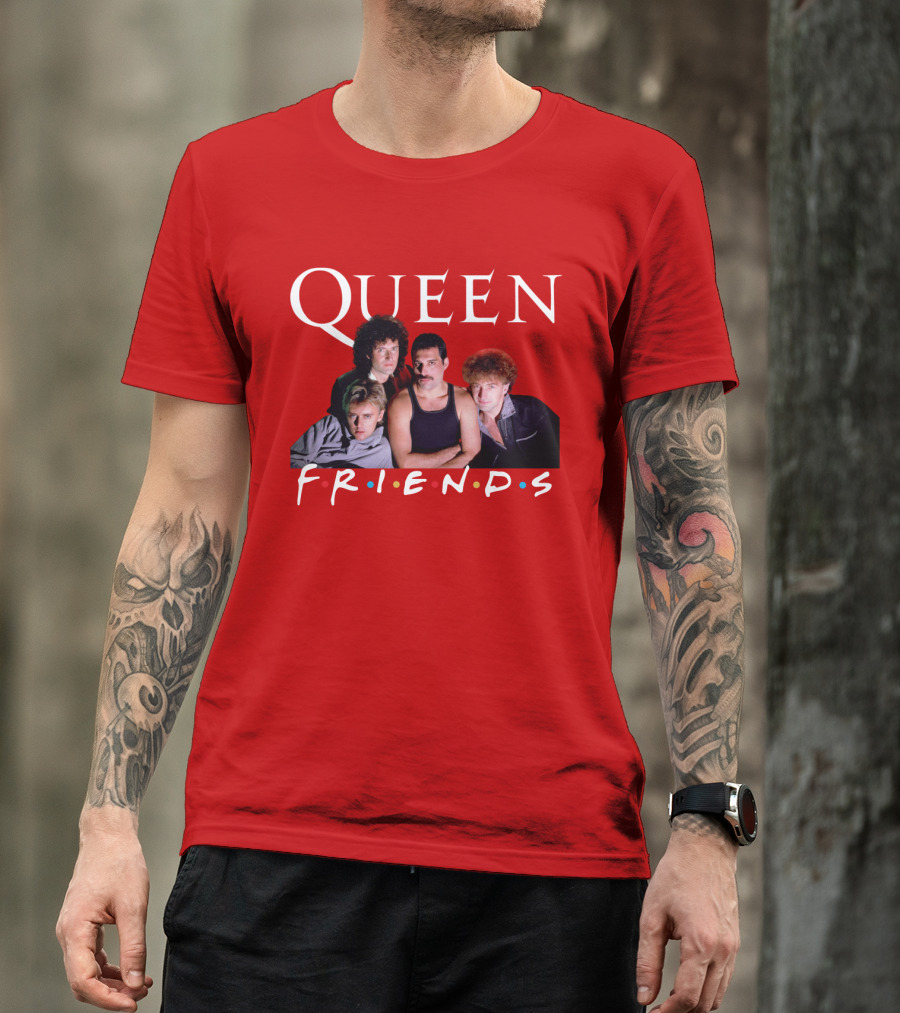 Queen Band Friends TV Show Mashup T-Shirt