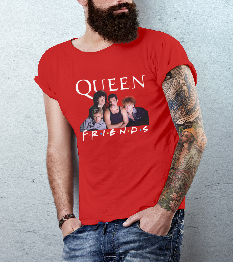 Queen Band Friends TV Show Mashup T-Shirt
