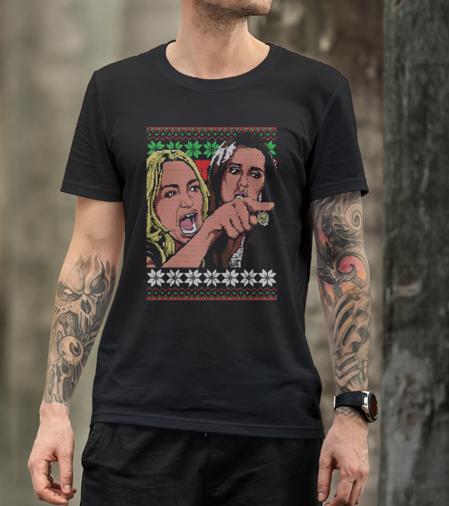 Taylor Armstrong Woman Yelling Meme Ugly Christmas T-Shirt