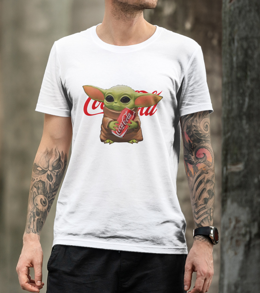 Baby Yoda Holding Coca Cola Iconic Red T-Shirt