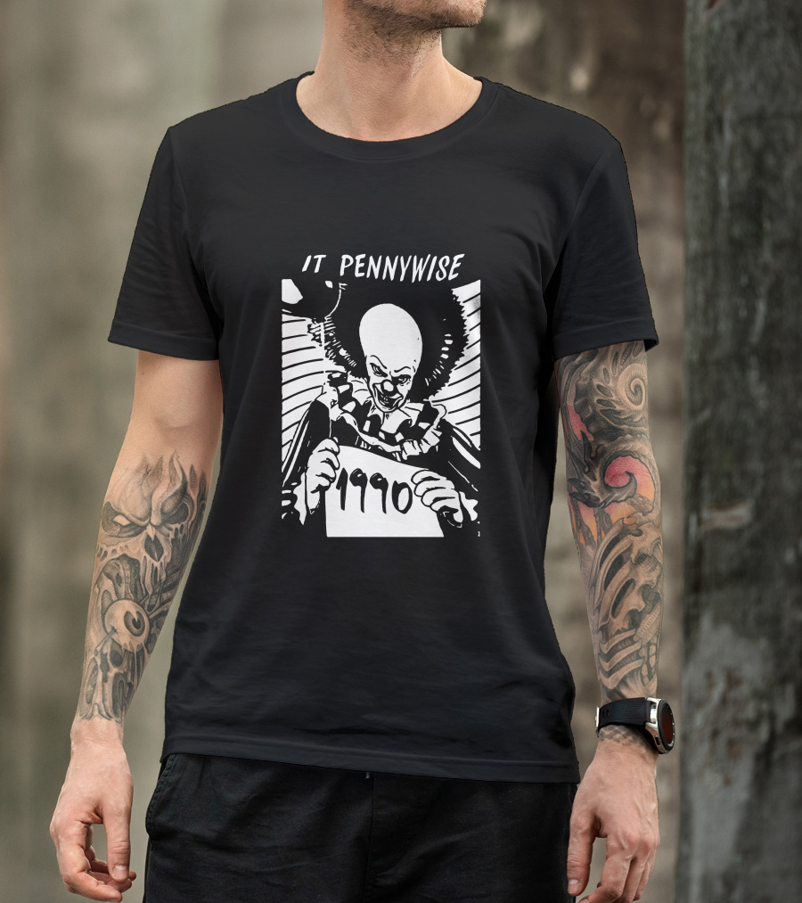 It Pennywise 1990 Classic Movie Iconic Horror Clown T-Shirt