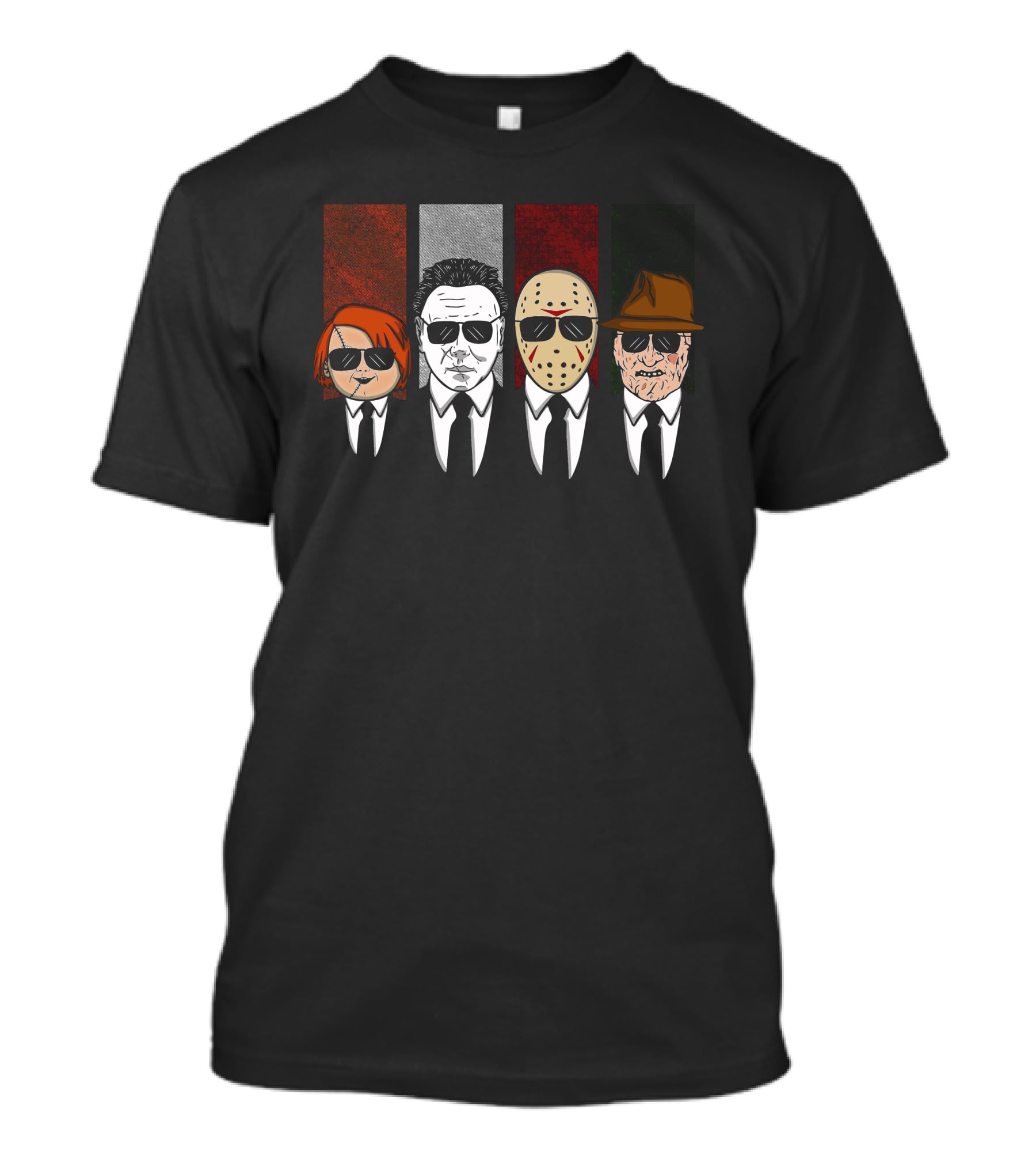 Horror Movie Characters In Reservoir Dogs T-Shirt