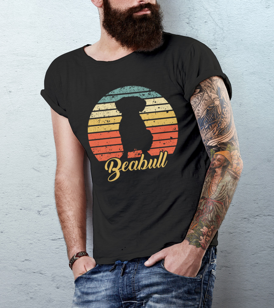 Retro Sunset Beabull T-Shirt