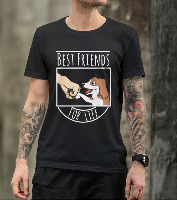 Best Friends For Life Beagle Fist Bump T-Shirt