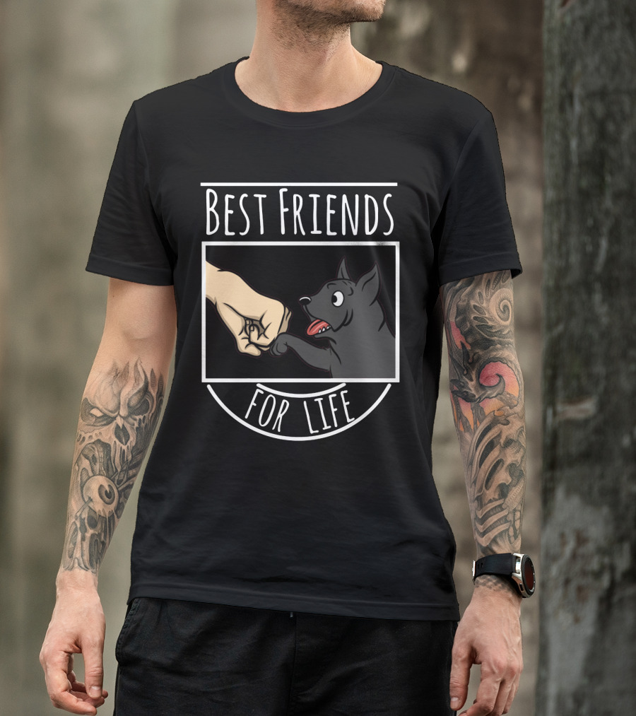 BEST FRIENDS FOR LIFE CANE CORSO DOG FIST BUMP T-Shirt