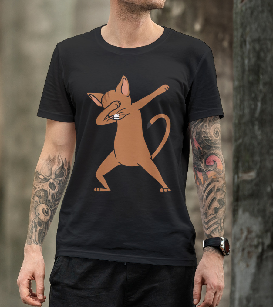 Dab Pose Abyssinian Cat T-Shirt