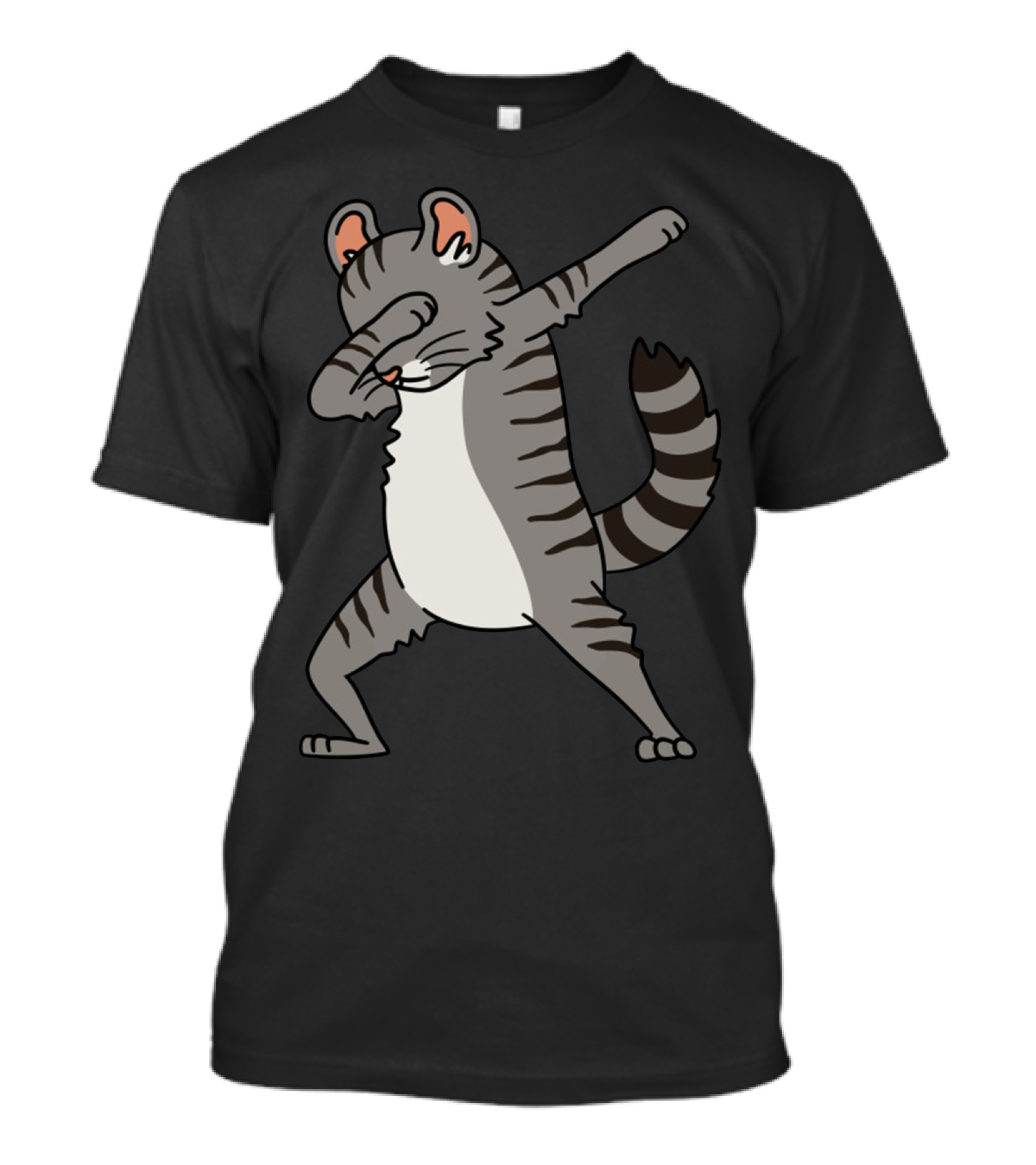 American Curl Cat Dabbing Pose T-Shirt