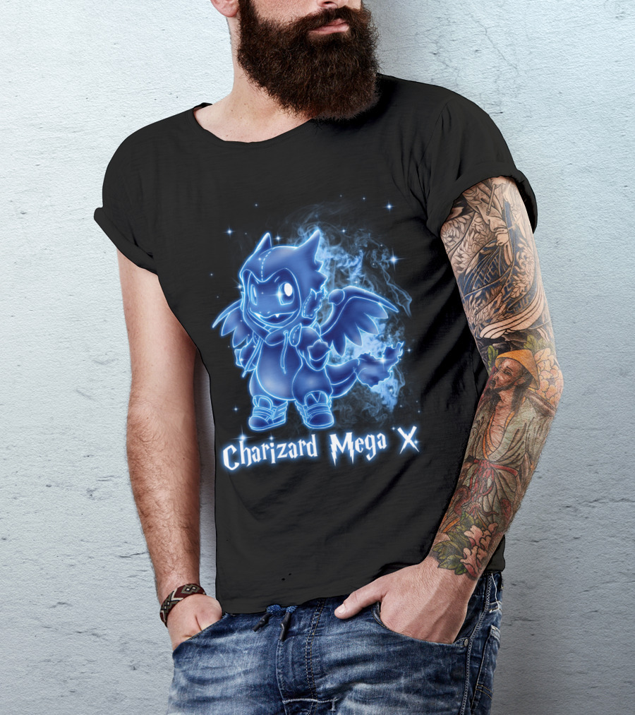 Charizard Mega X Pokemon Patronus T-Shirt