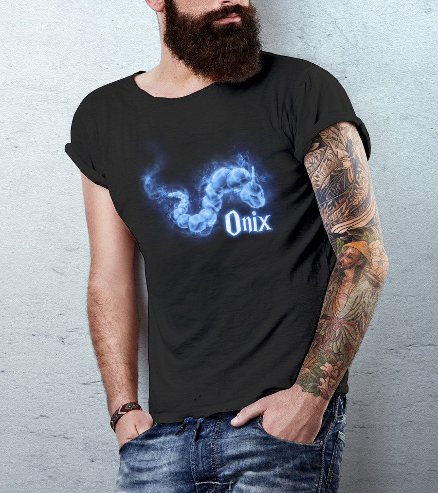 Onix Patronus Pokemon Blue Spirit Magic Creature T-Shirt