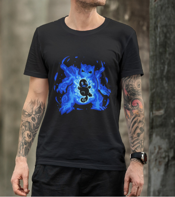 EVOLUTION POKEMON BLASTOISE WATER TYPE CHARIZARD ELEMENTAL T-Shirt