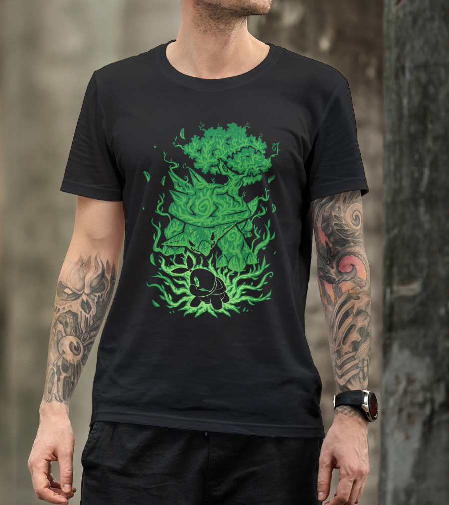 Evolution Pokemon Turtwig Grotle Torterra T-Shirt